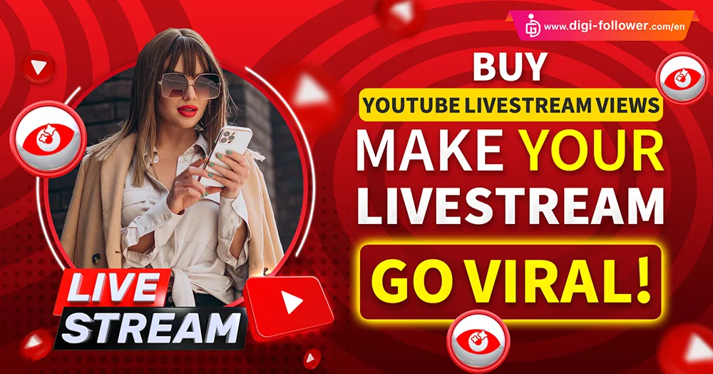 Buy YouTube Livestream Views 100% real and cheap