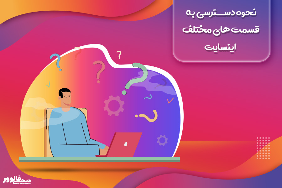 نحوه دسترسی به قسمت های مختلف اینسایت