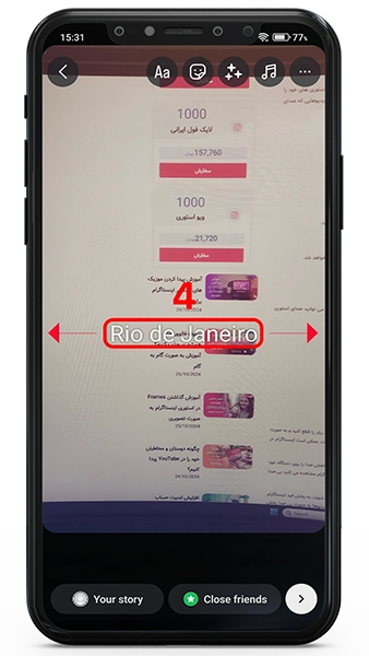 چگونه یک استوری در اینستاگرام بگذاریم؟ 4